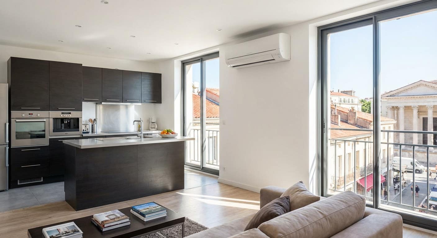 Appartement neuf T3 avec cuisine équipée et climatisation à Nîmes (30) : Le confort moderne au cœur de la ville romaine